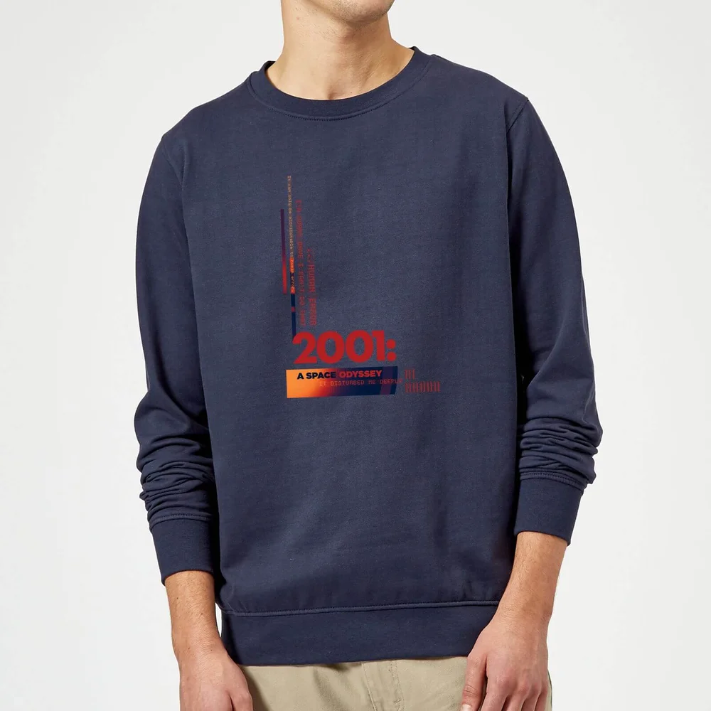 2001: A Space Odyssey Retro Logo Sweatshirt - Navy - S Afbeelding 1