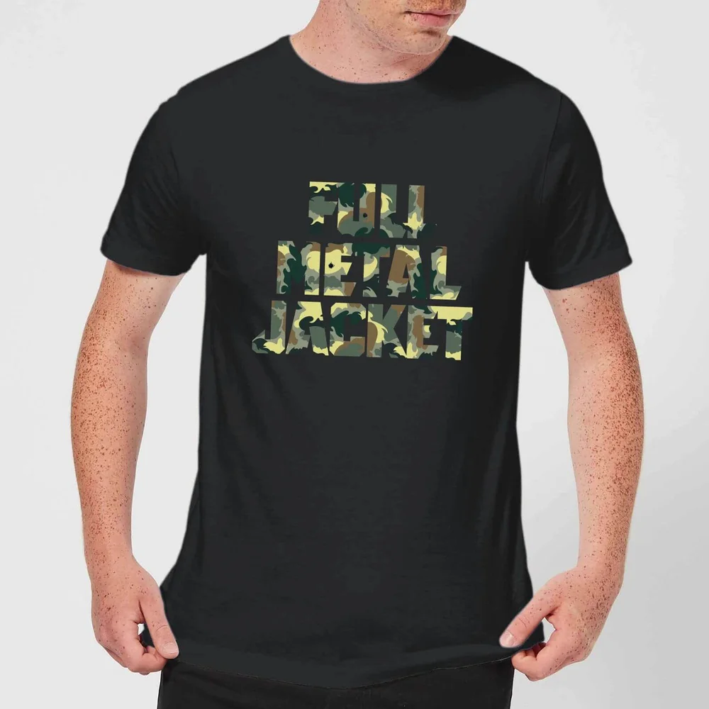 Full Metal Jacket Camo Title Men's T-Shirt - Black - S Afbeelding 1