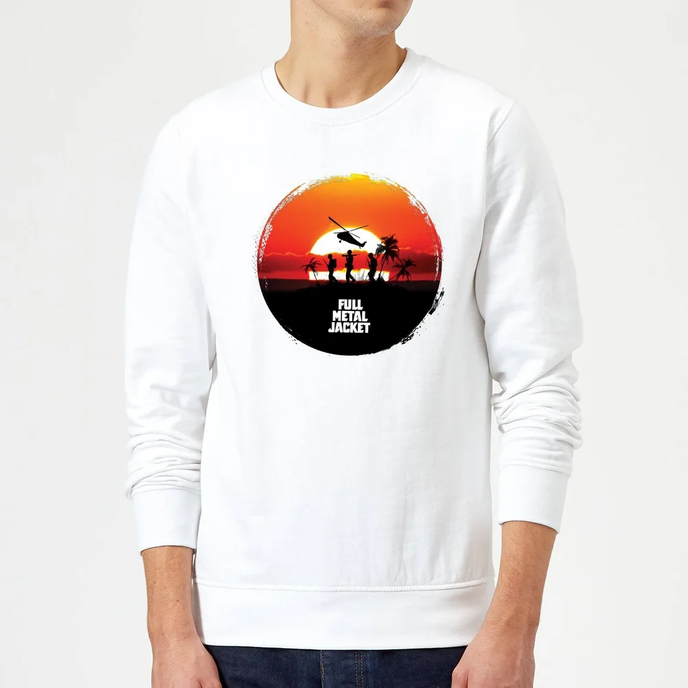 Full Metal Jacket Sunset Circle Sweatshirt - White - S Afbeelding 1