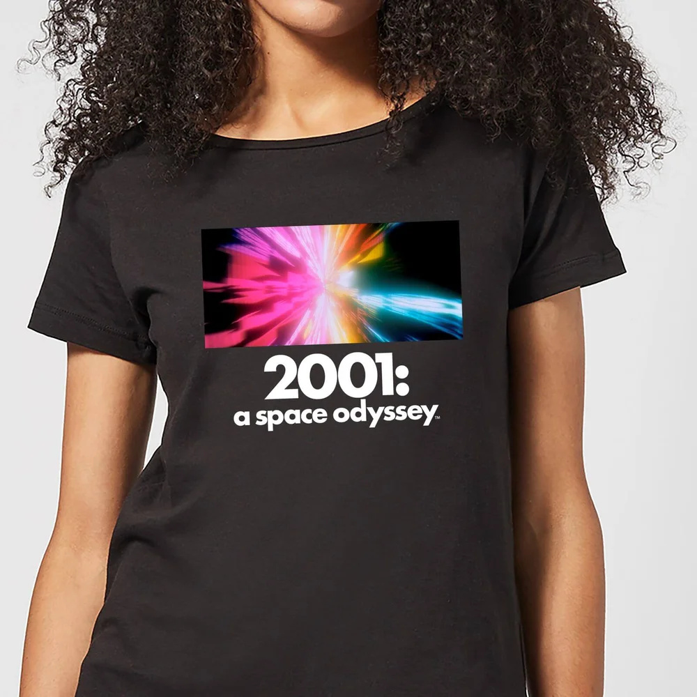 2001: A Space Odyssey Coloured Lights Women's T-Shirt - Black - S - Zwart Afbeelding 1