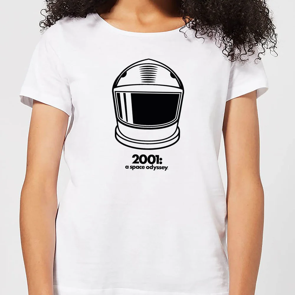 2001: A Space Odyssey Space Helmet Women's T-Shirt - White - S - Wit Afbeelding 1