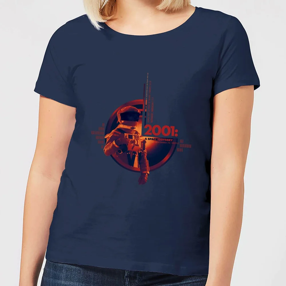 2001: A Space Odyssey 2001 Retro Space Suit Women's T-Shirt - Navy - S - Navy blauw Afbeelding 1