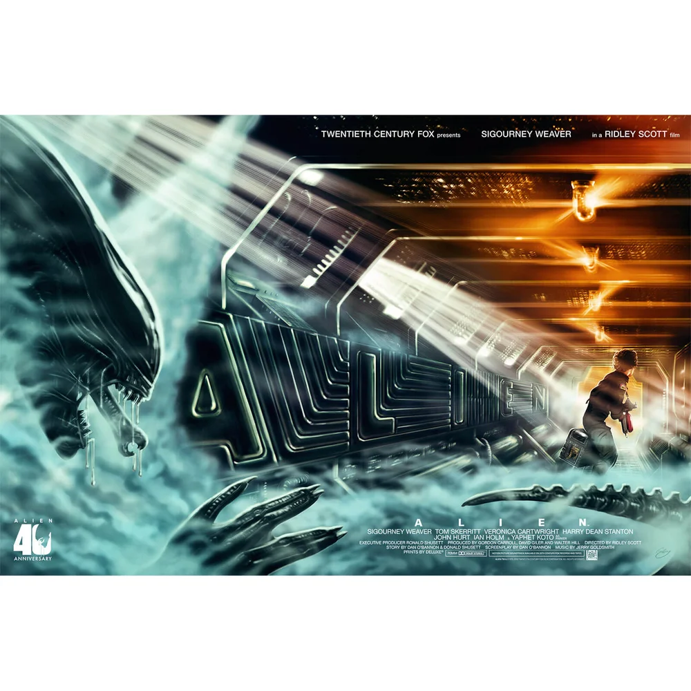 Alien '40th Anniversary' Fine Art Giclee Afbeelding 1