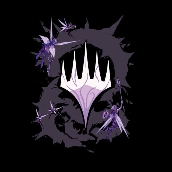 Magic The Gathering Throne of Eldraine Fairytale Women's T-Shirt - Black