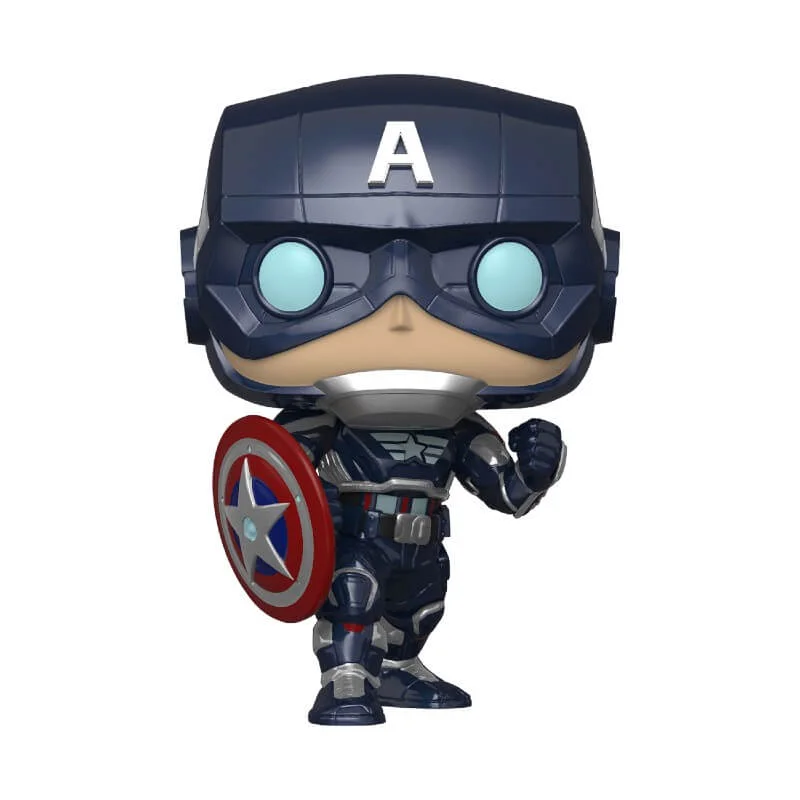 Marvel Avengers Spel Captain America (Stark Tech Suit) Pop! Vinylfiguur Afbeelding 1