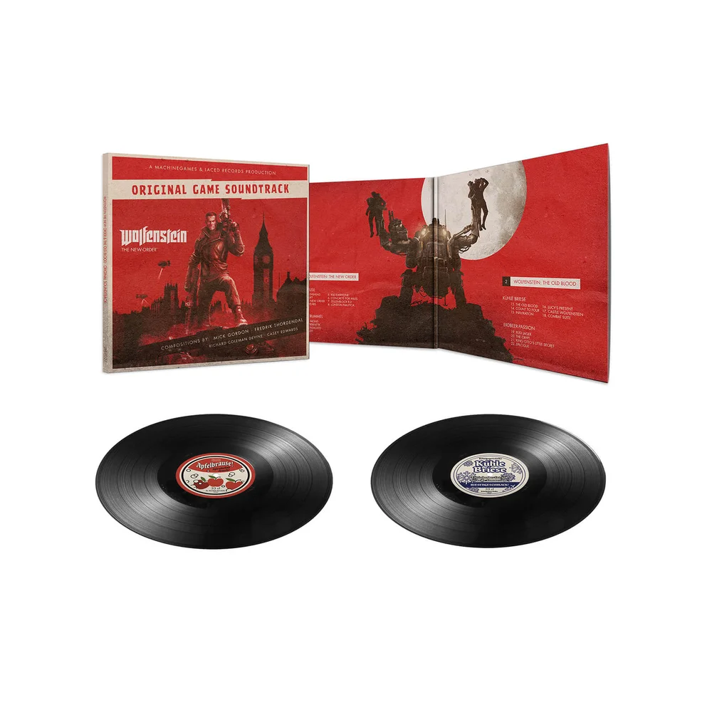 Wolfenstein: The New Order/The Old Blood Video Game Soundtrack Vinyl 2LP Afbeelding 1