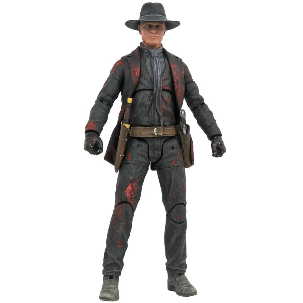 Diamond Select Westworld Man in Zwart Slag Beschadigde Px Figuur Afbeelding 1