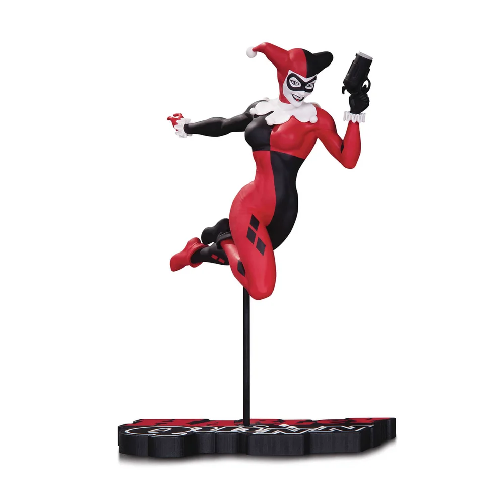 DC Collectibles Harley Quinn Red White & Black Statue By Terry Dodson Afbeelding 1