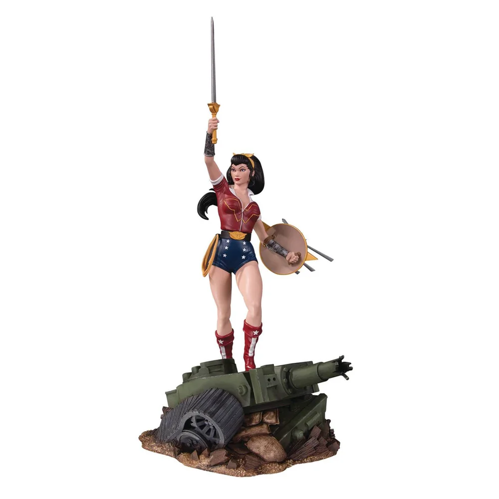 DC Comics Bombshells Wonder Woman Deluxe Statue Afbeelding 1