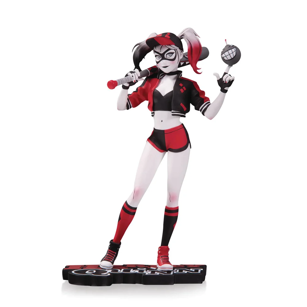 DC Collectibles Harley Quinn Red White & Black Statue By Chen Statue Afbeelding 1