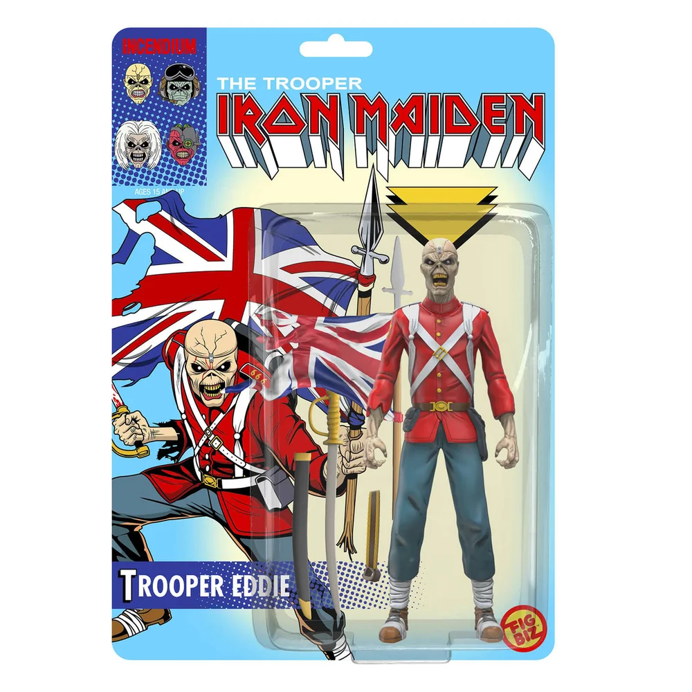 Iron Maiden Trooper Eddie Fig Biz Action Figure Afbeelding 1