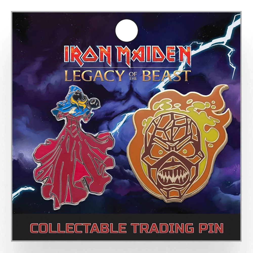 Iron Maiden Legacy of the Beast Lapel Pin - The Wicker Eddie and The Clairvoyant Afbeelding 1