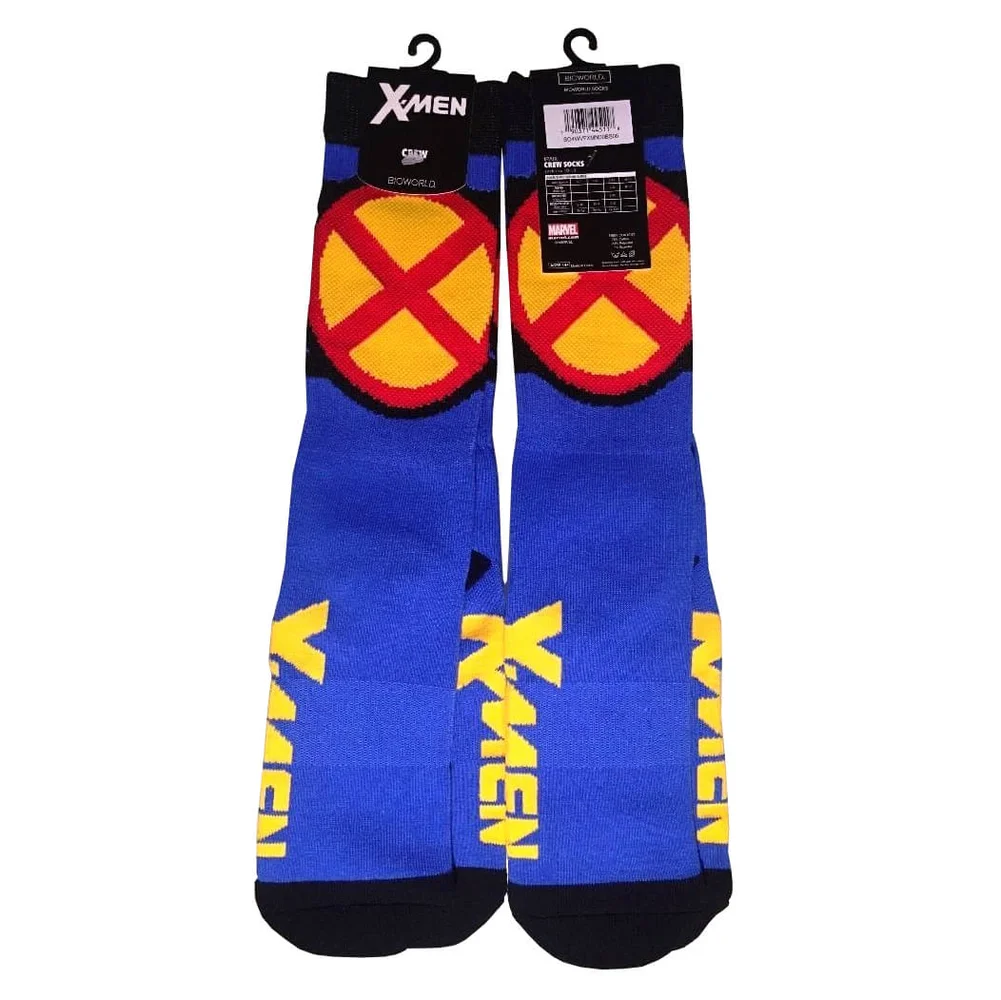 Marvel X-Men Crew Socks - Blue Afbeelding 1