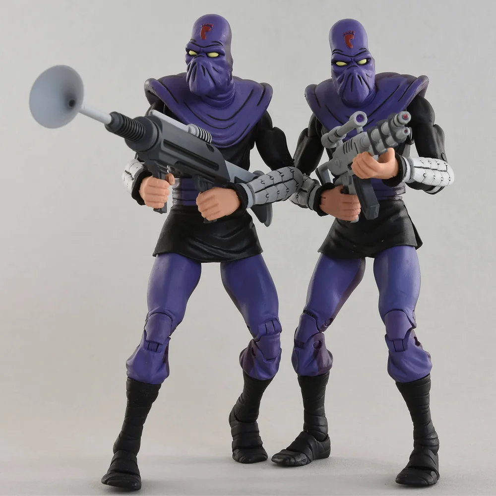NECA Teenage Mutant Ninja Turtles Cartoon Series Foot Soldier Action Figures 2 Pack Afbeelding 1