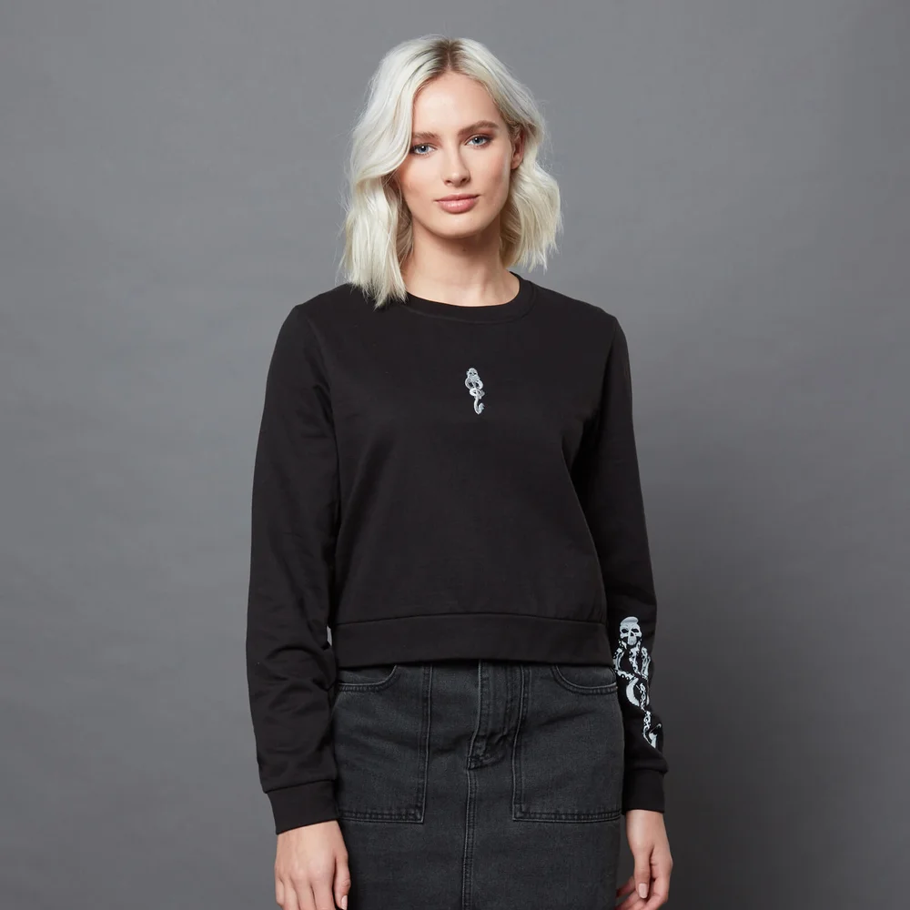 Harry Potter Dark Arts The Dark Mark Tattoo cropped sweatshirt - Zwart - XS Afbeelding 1