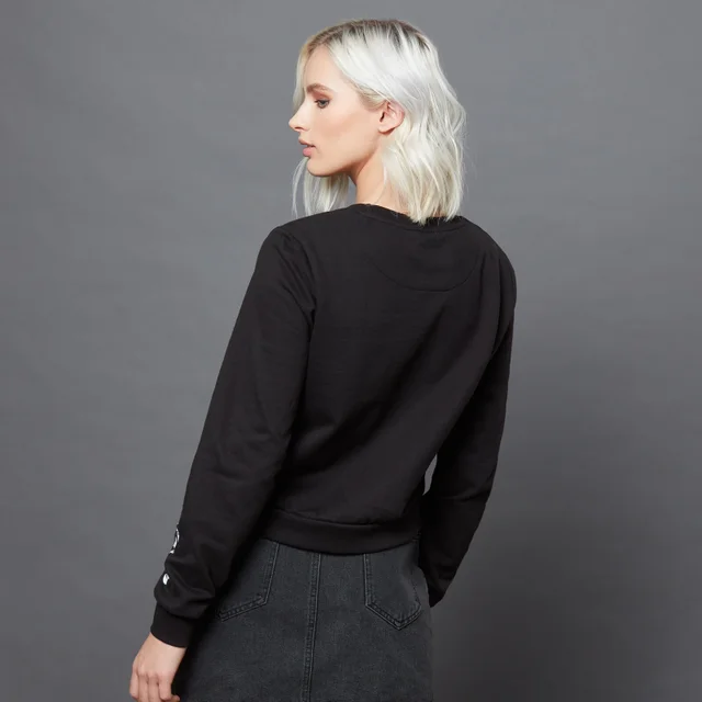 Harry Potter Dark Arts The Dark Mark Tattoo cropped sweatshirt - Zwart