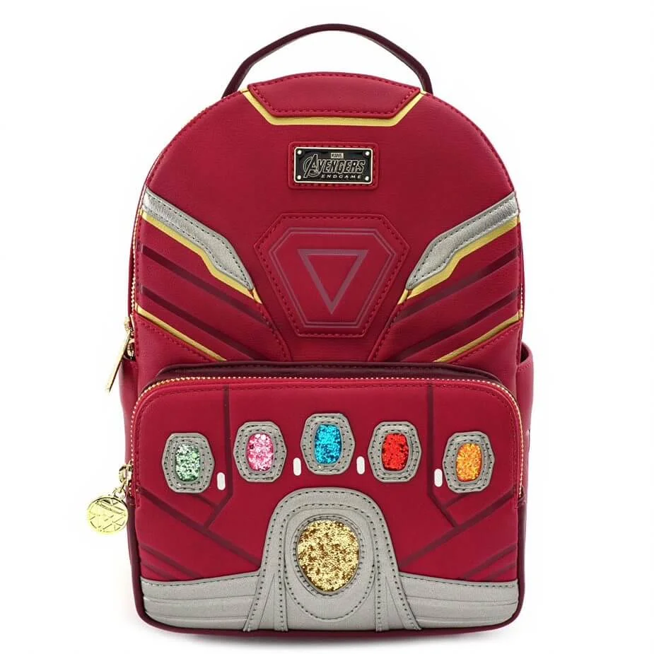 Loungefly Marvel Avengers: Endgame Iron Man Iron Gauntlet Hero Mini rugzak Afbeelding 1