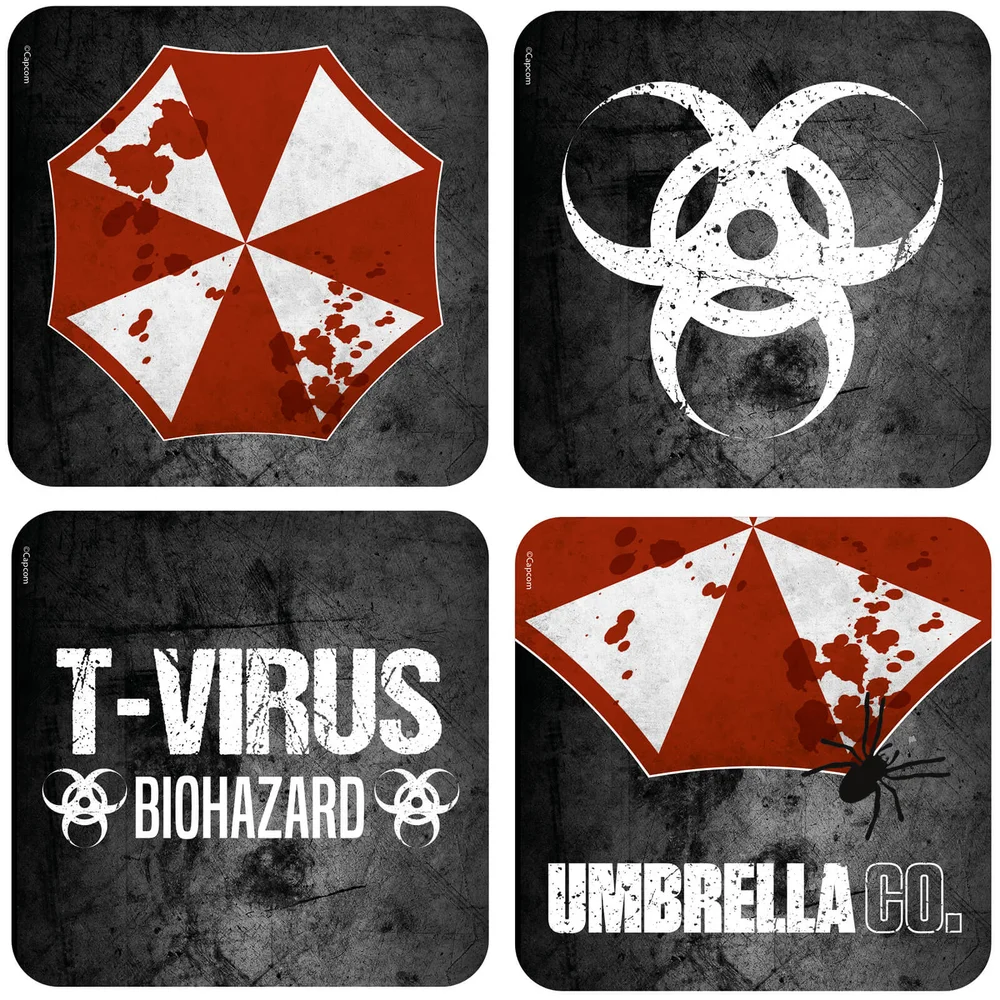 Resident Evil Lenticular Coaster Set Afbeelding 1