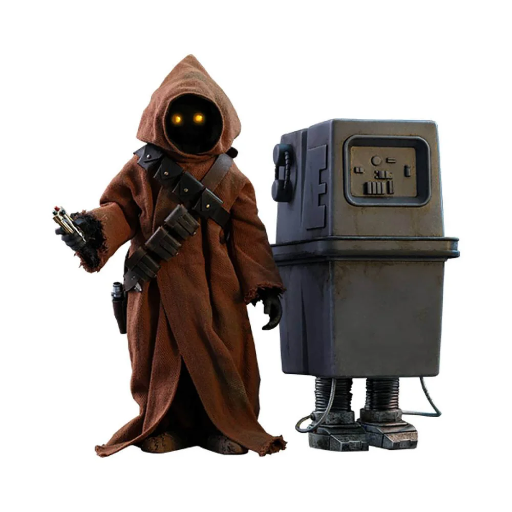 Hot Toys Star Wars Episode IV Movie Masterpiece Action Figure 2-Pack 1/6 Jawa & EG-6 Power Droid 18-21cm Afbeelding 1