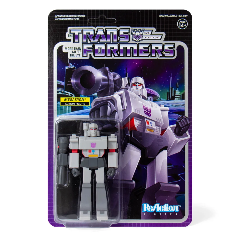 Super7 Transformers ReAction Figuur - Megatron Afbeelding 1