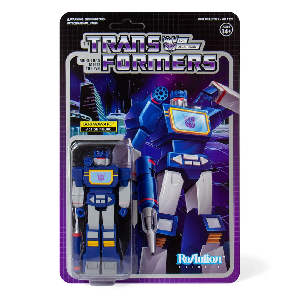 Super7 Transformers ReAction Figure - Soundwave Afbeelding 1