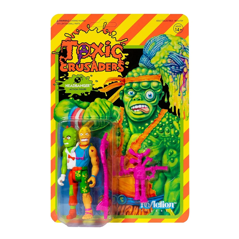 Super7 Toxic Crusaders ReAction Figure - Headbanger Afbeelding 1