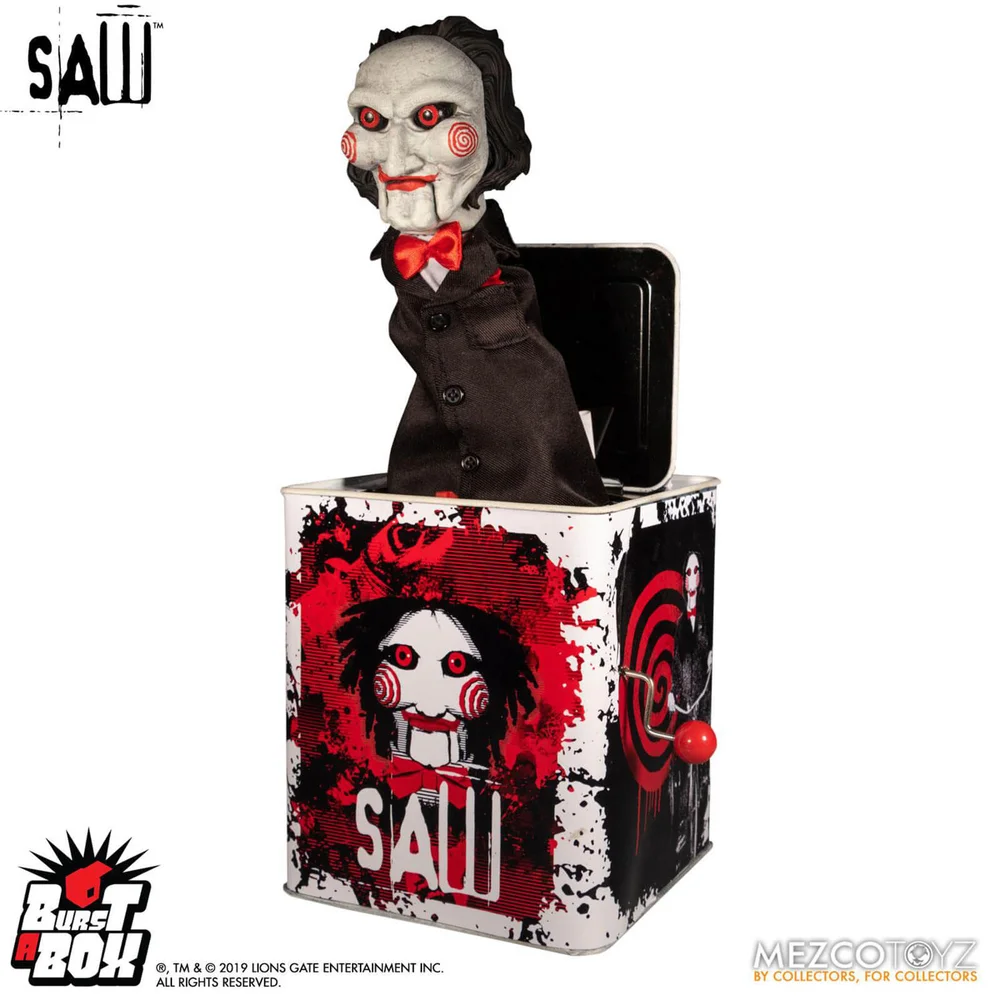 Mezco Saw Billy Burst-a-Box Afbeelding 1