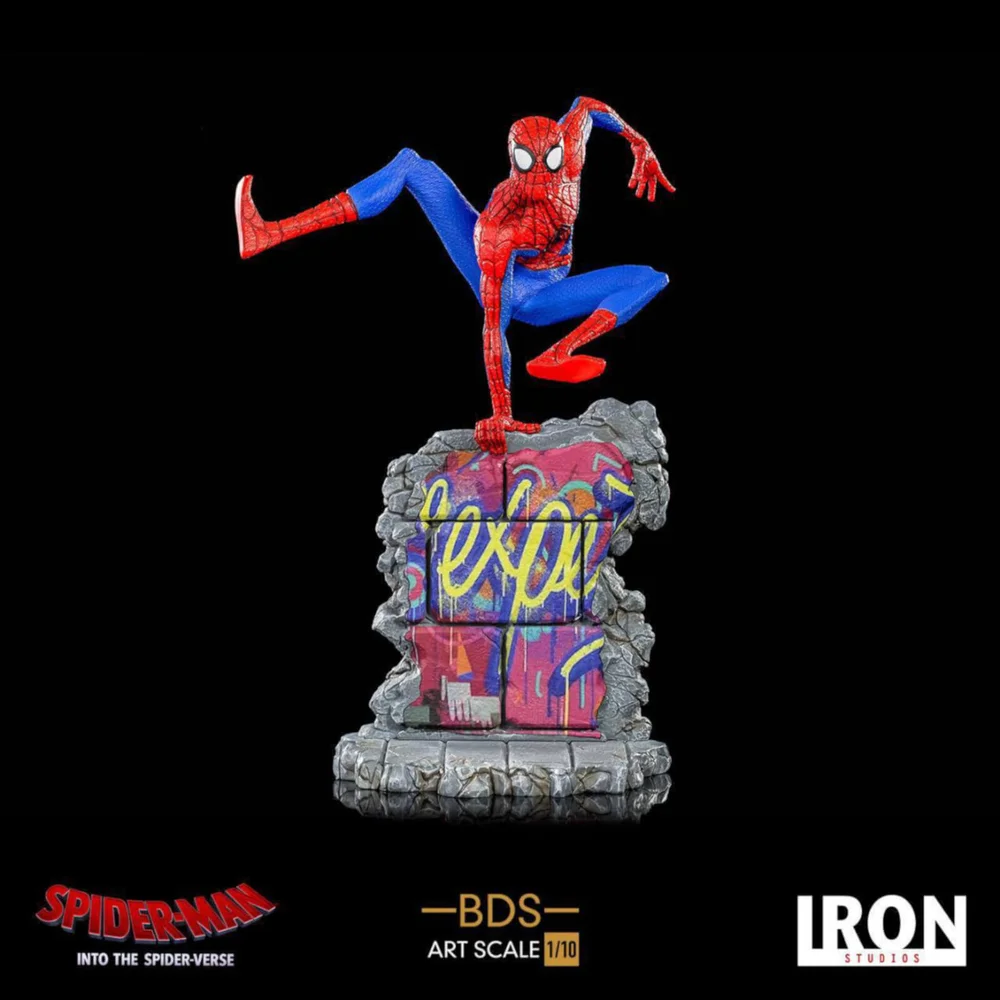 Iron Studios Spider-Man: Into the Spider-Verse BDS Art Scale Deluxe Beeldje 1/10 Peter B. Parker Afbeelding 1