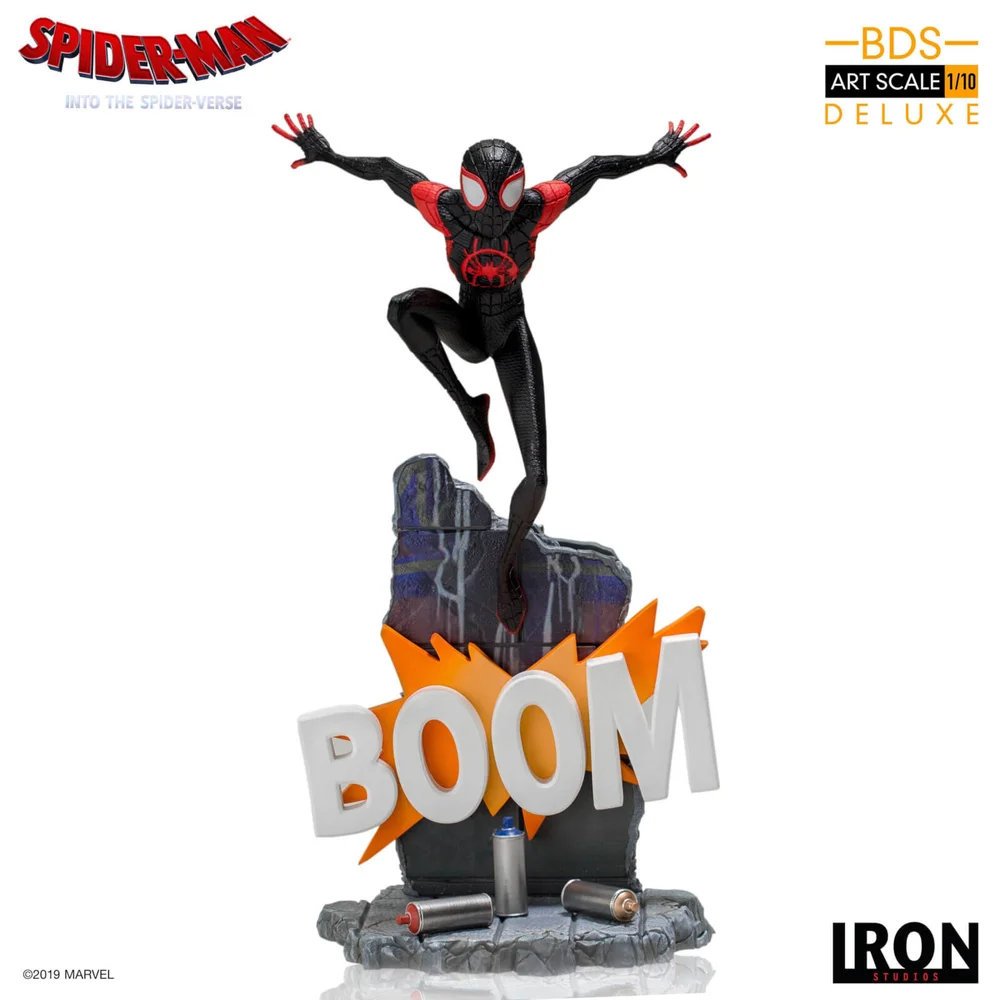 Iron Studios Spider-Man: Into the Spider-Verse BDS Art Scale Deluxe Statue 1/10 Miles Morales 22cm Afbeelding 1
