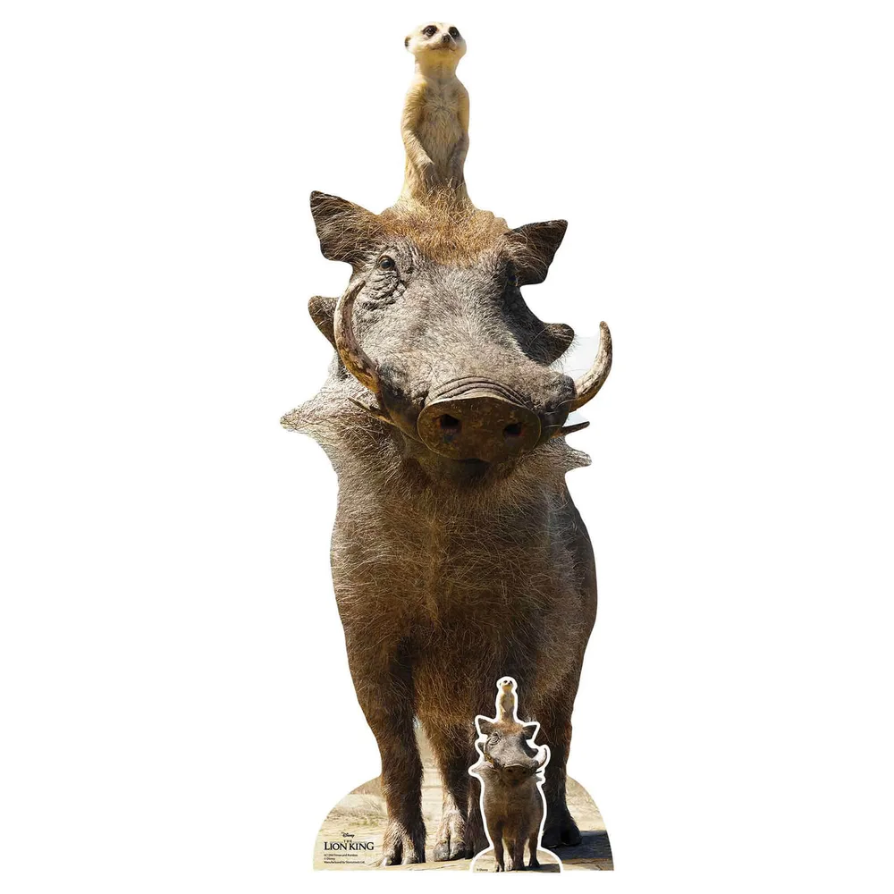 Timon and Pumbaa (Lion King Live Action) Life Size Cut-Out Afbeelding 1