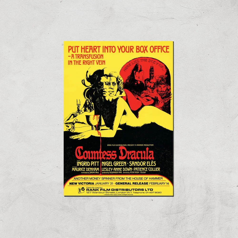 Countess Dracula Giclee Art Print - A2 - Print Only Afbeelding 1