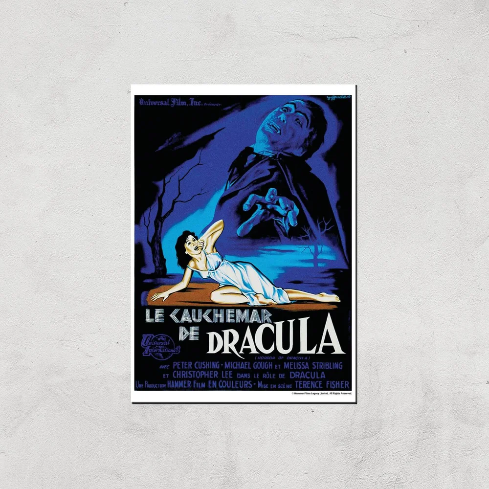 Le Cauchemar De Dracula Giclee Art Print - A4 - Print Only Afbeelding 1