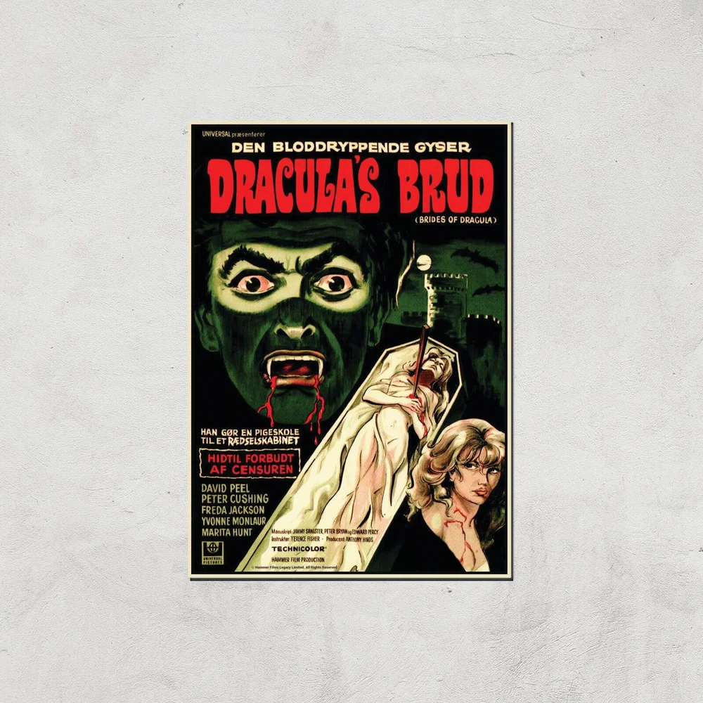 Dracula's Brud Giclee Art Print - A4 - Print Only Afbeelding 1
