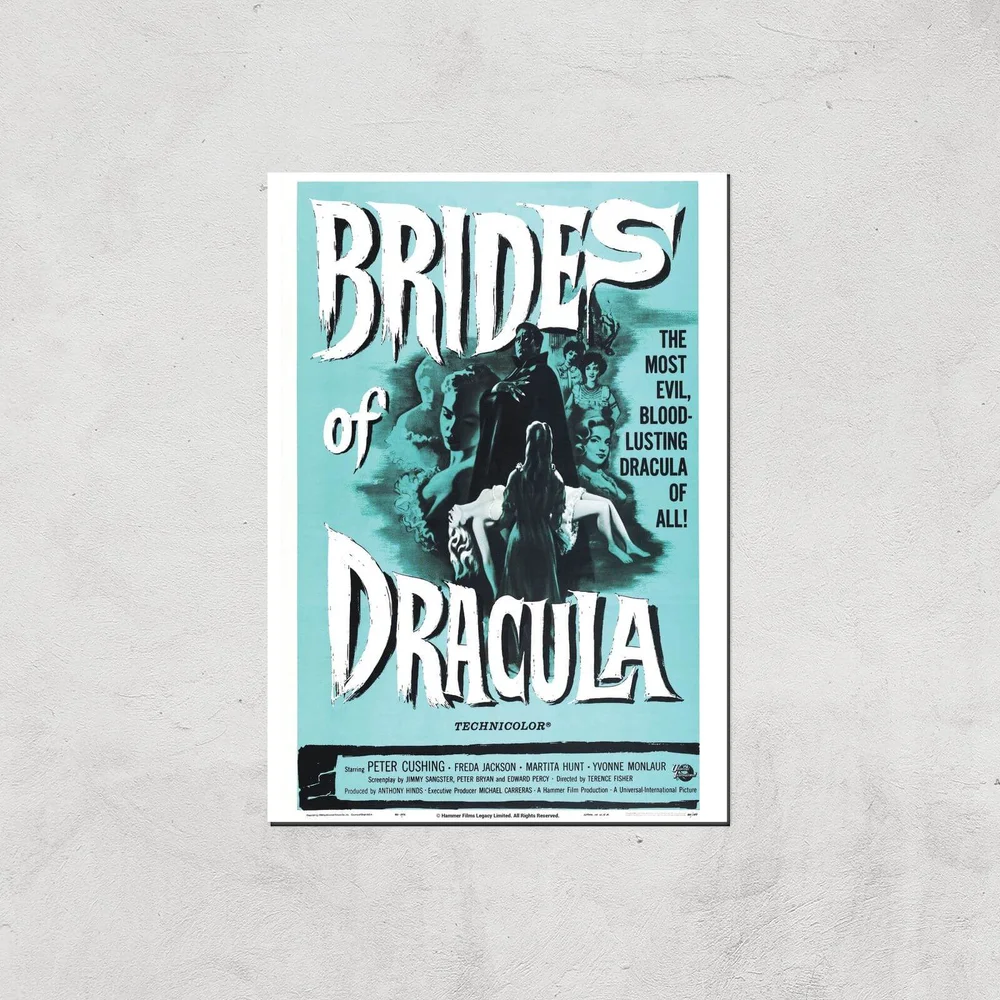 Brides Of Dracula Giclee Art Print - A2 - Print Only Afbeelding 1