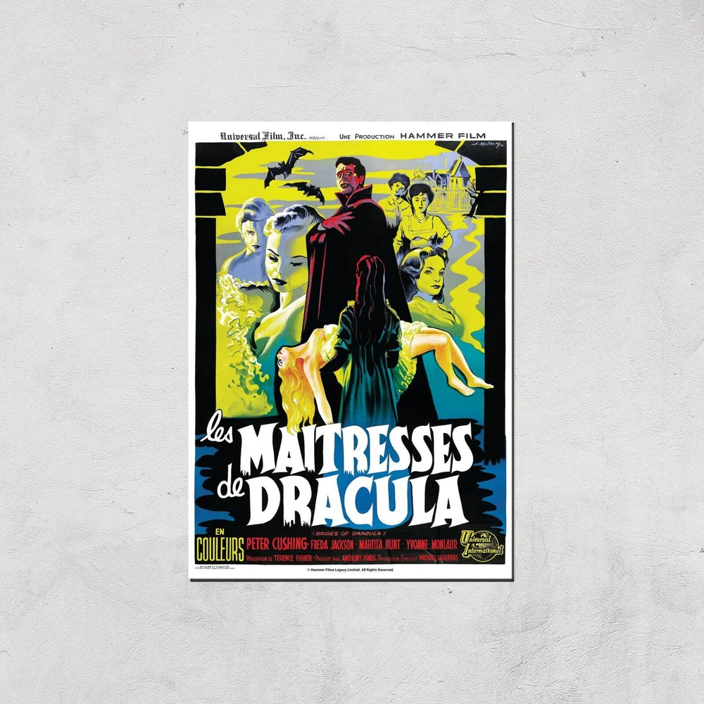 Les Maitresses De Dracula Giclee Art Print - A4 - Print Only Afbeelding 1