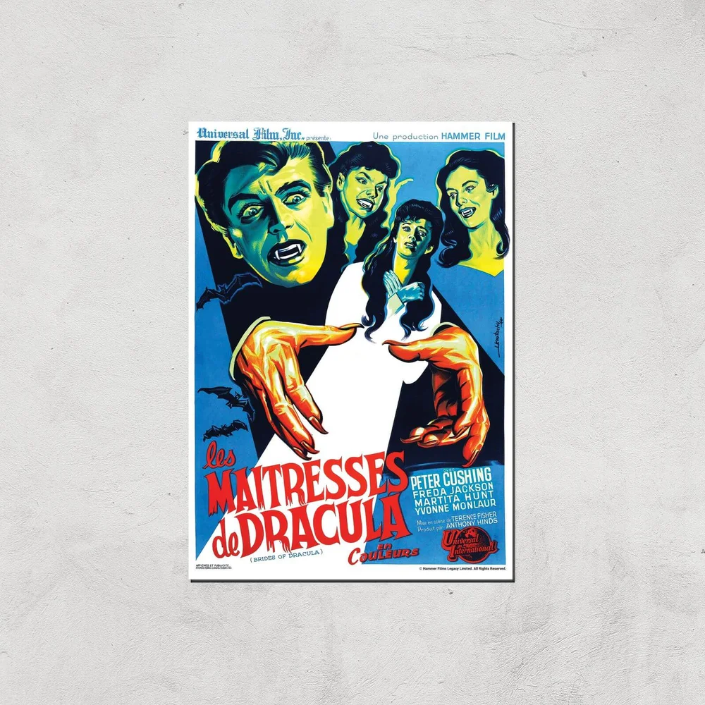 Les Maitresses De Dracula Giclee Art Print - A4 - Print Only Afbeelding 1