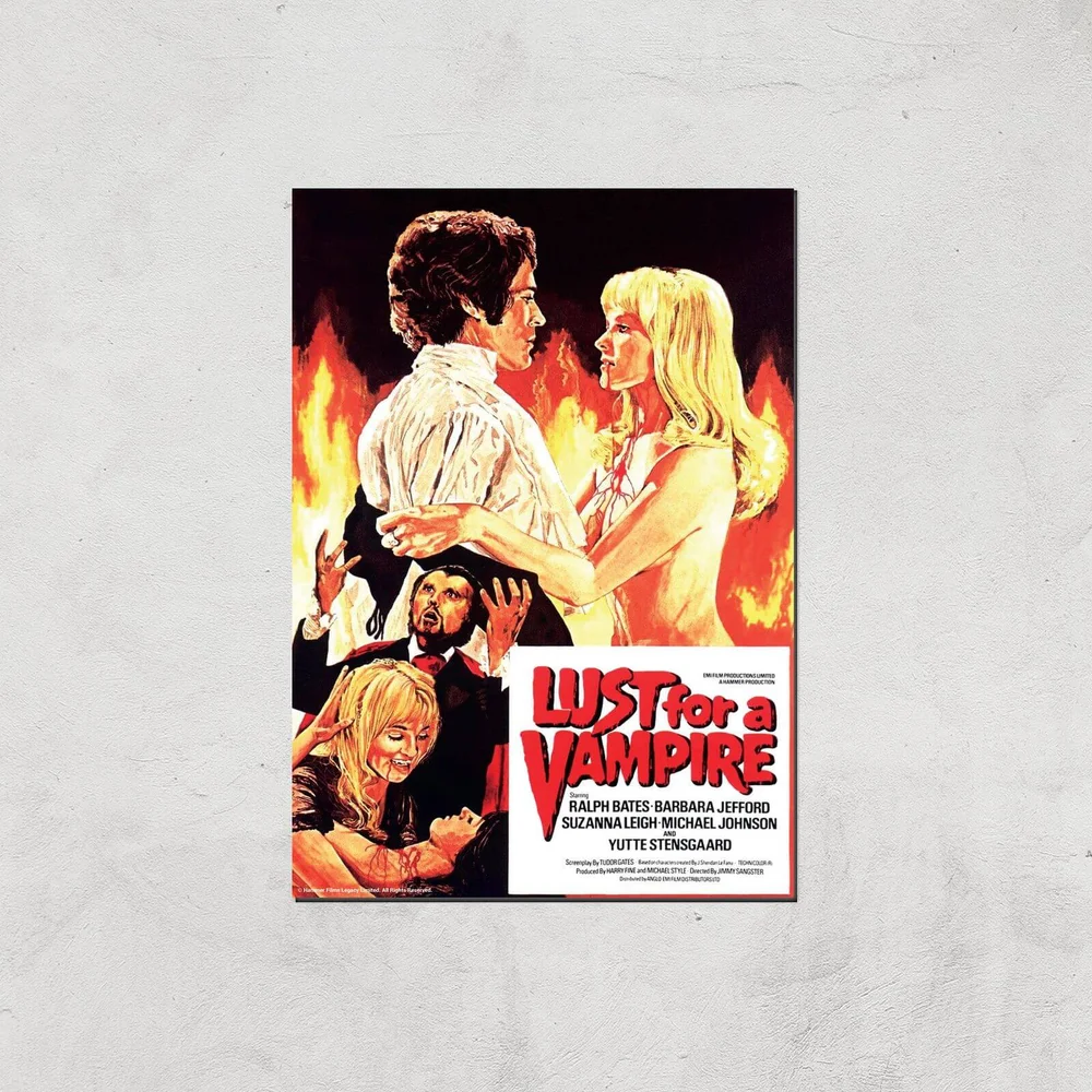 Lust For A Vampire Giclee Art Print - A4 - Print Only Afbeelding 1