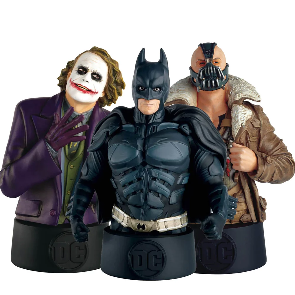 Ultimate 3-Pack Bust - DC Comics The Dark Knight Trilogy (Batman, Bane and the Joker) Afbeelding 1