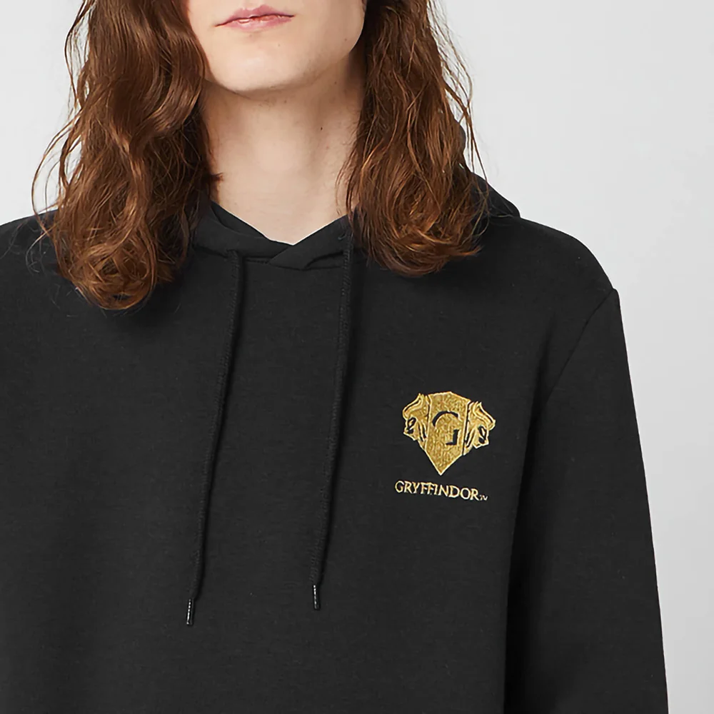 Harry Potter Gryffindor Unisex Embroidered Hoodie - Black - S Afbeelding 1
