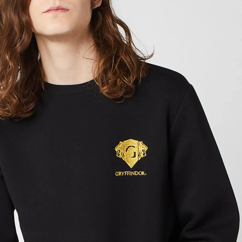Harry Potter Gryffindor Unisex Embroidered Sweatshirt - Black - S Afbeelding 1
