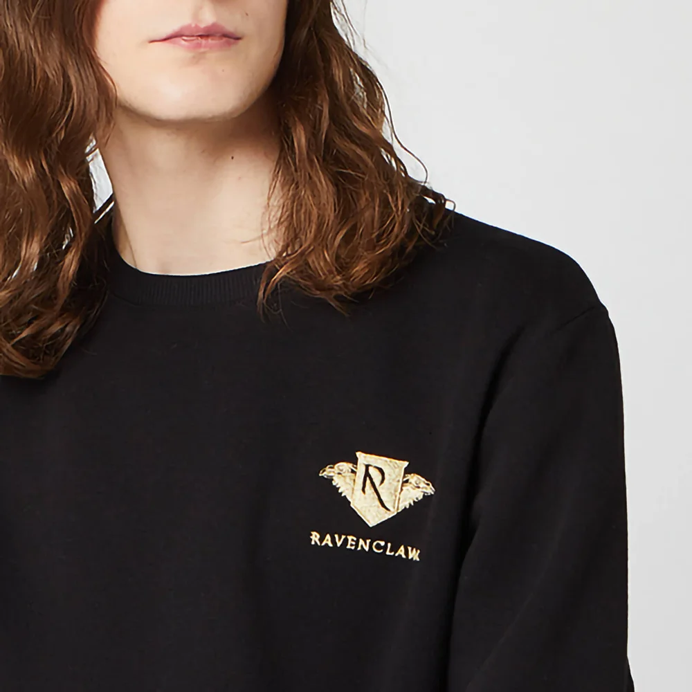 Harry Potter Ravenclaw Unisex Embroidered Sweatshirt - Black - S Afbeelding 1