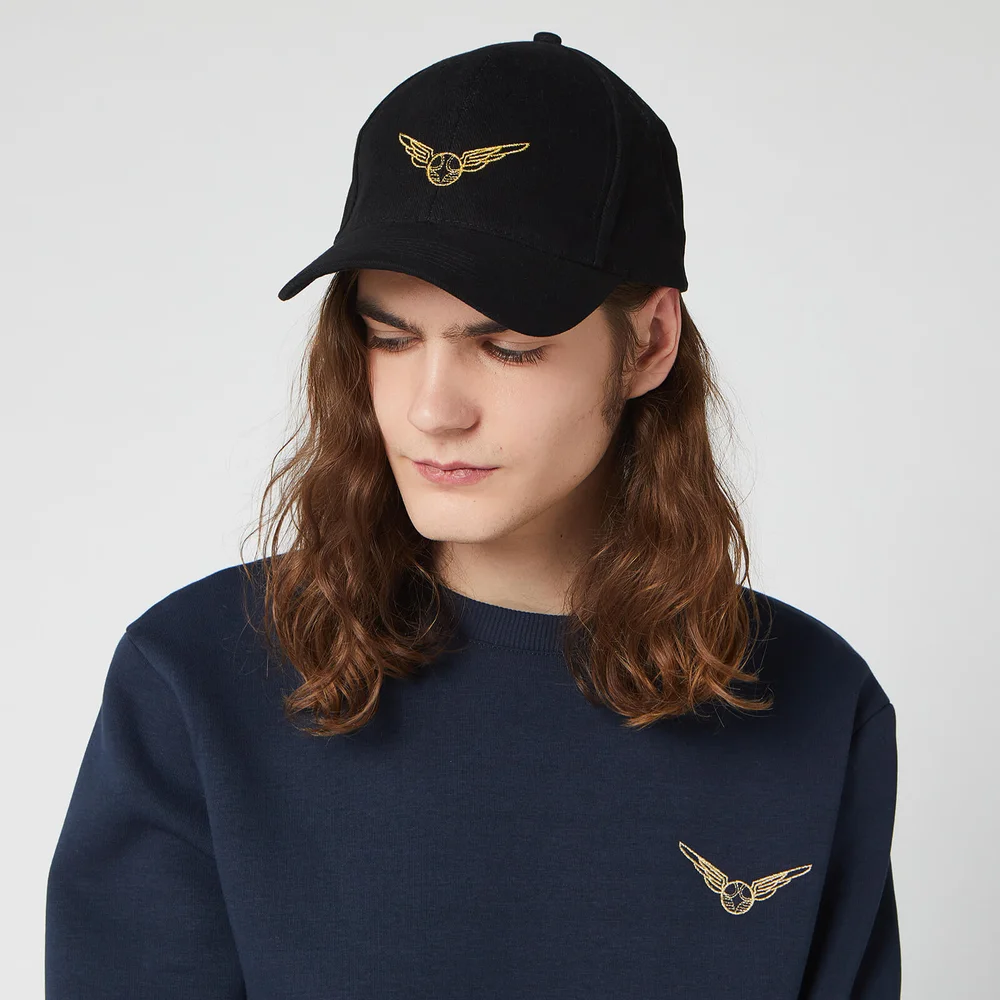 Harry Potter Golden Snitch Embroidered Cap - Black Afbeelding 1
