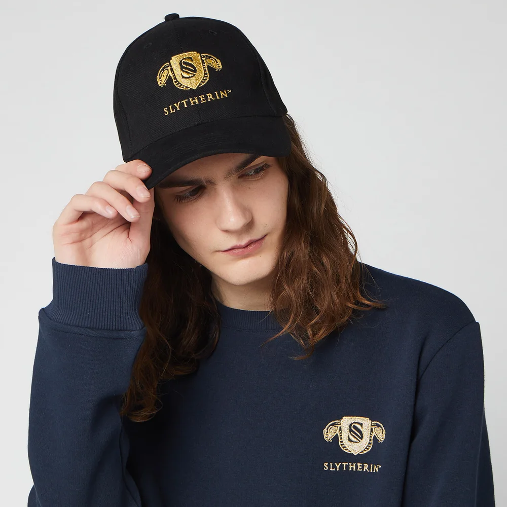 Harry Potter Slytherin Embroidered Cap - Black Afbeelding 1