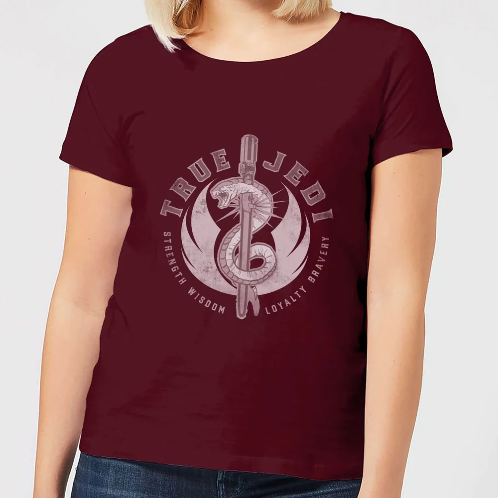 Star Wars: The Rise of Skywalker True Jedi dames t-shirt - Wijnrood - S Afbeelding 1