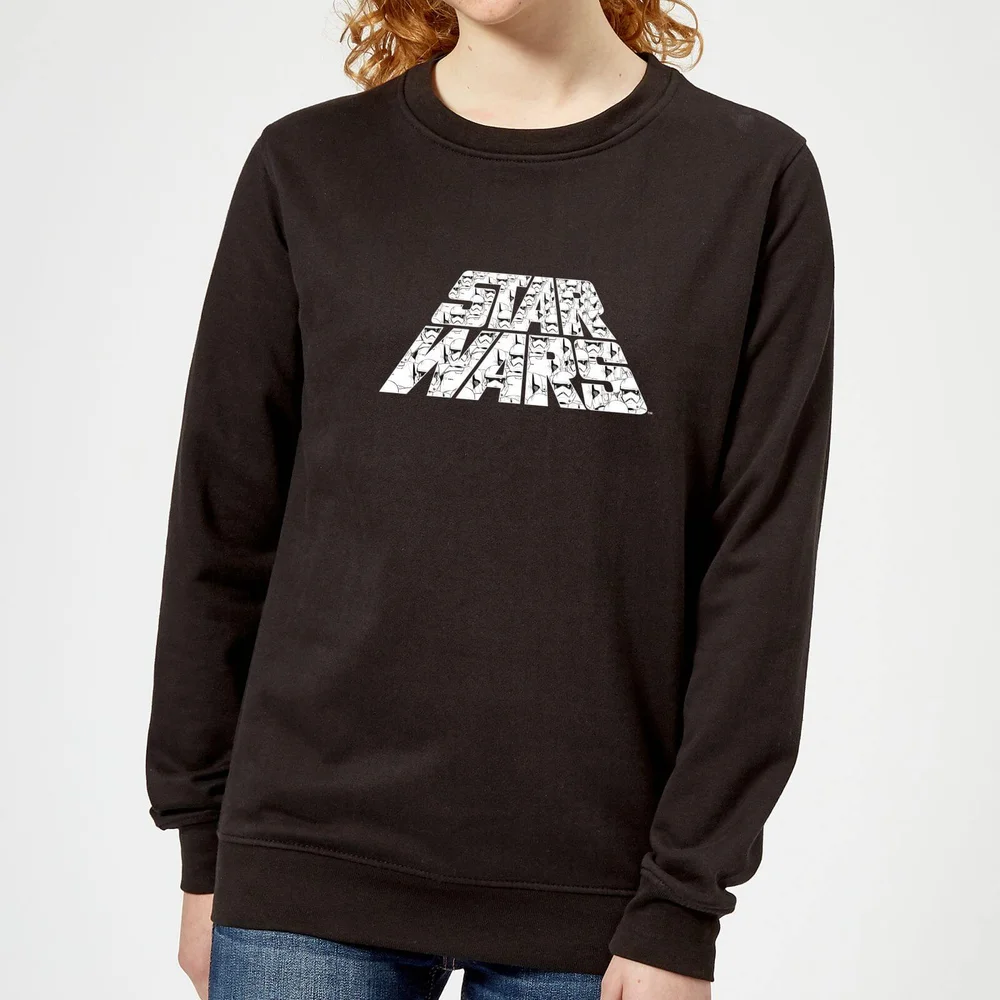 Star Wars: The Rise of Skywalker Logo met Stormtroopers dames trui - Zwart - XS Afbeelding 1