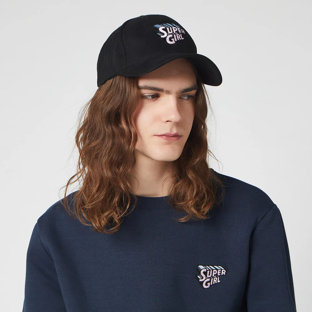 DC Super Girl Embroidered Cap - Black Afbeelding 1