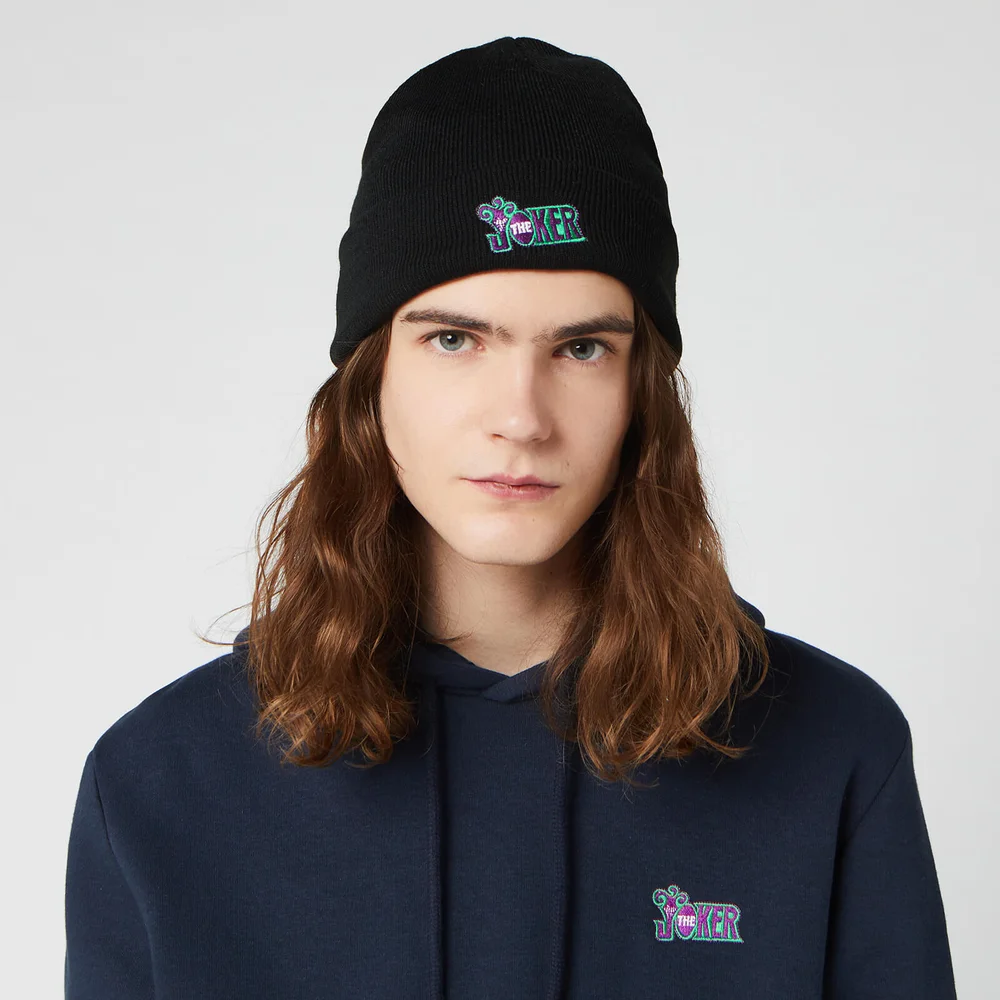 DC The Joker Beanie Hat - Black Afbeelding 1