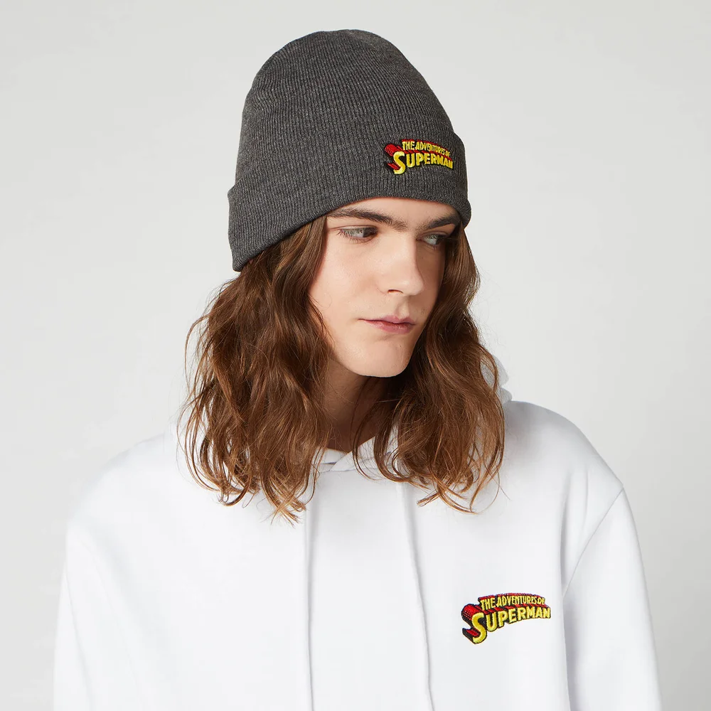 DC Superman Beanie Hat - Charcoal Afbeelding 1