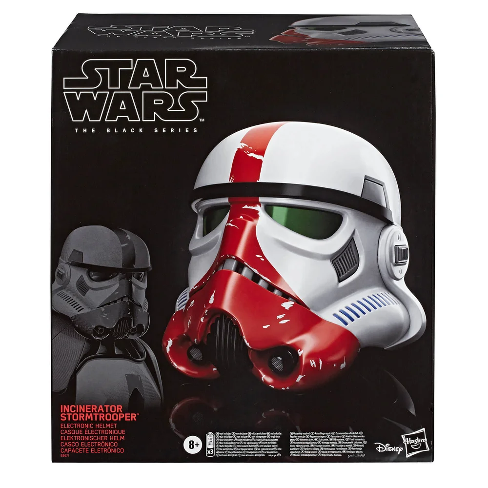 Hasbro Star Wars The Black Series The Mandalorian Incinerator Stormtrooper Electronic Voice-Changer Helmet Prop Replica Afbeelding 1