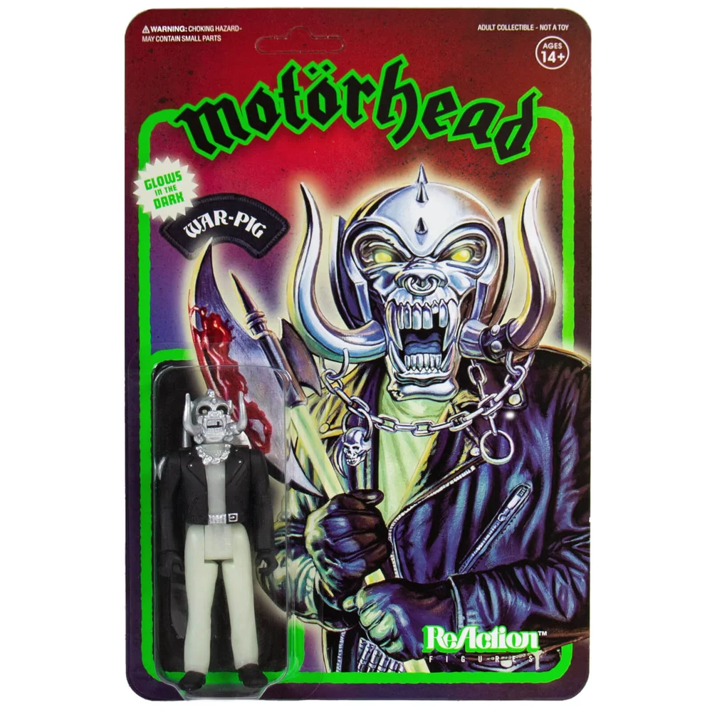 Super7 Motorhead ReAction Figuur - Warpig (Glow-In-The-Dark) Afbeelding 1